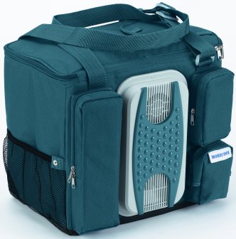 green s32 cool bag zip compartments and cooling unit 