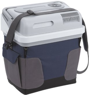 Waeco coolbox S-25 12v cool box closed with shoulder carry strap