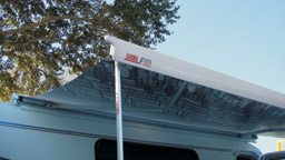 The F65 is a solidly built awning with its stronger and larger holding box.