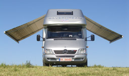 Fiamma F65 Motorhome awning ready for lift off!