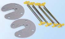 Fiammastore Plate 2 piece kit with 8 pegs and 2 plates