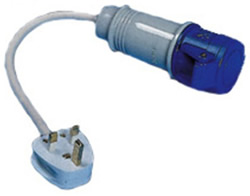 Caravan coupler to uk mains conversion lead