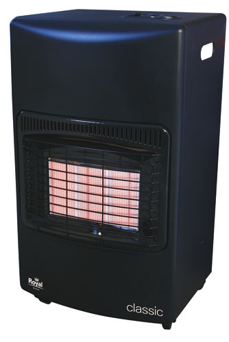Royal Classic Black mobile gas heater 