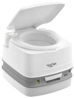 New to the range the Thetford Porta Potti Qube 345 replacing the old 345 camping toilet