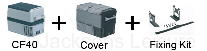 Weaco CF-40 coolbox, cover, fixing kit bundle