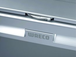 Waeco CRX65 fridge door in travelling position
