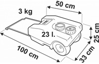 Roll Tank 23 F dimensions