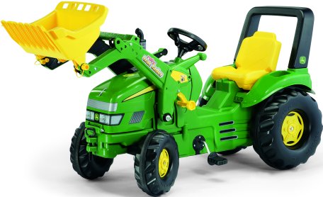 John Deere X trac kids ride on pedal tractor with maxi loader