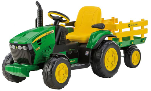 john deere Ground force Tractor kids ride on toy with trailer