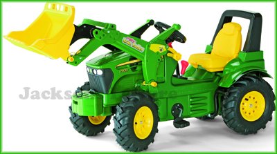large pneumatic tyre kids ride on tractor with maxi loader
