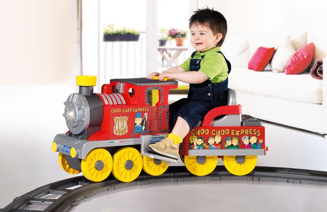 Peg Perego Choo C   hoo kids ride on train set