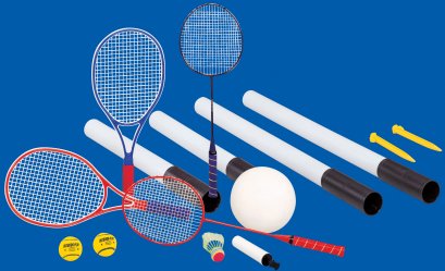 badminton tennis and volley ball set parts