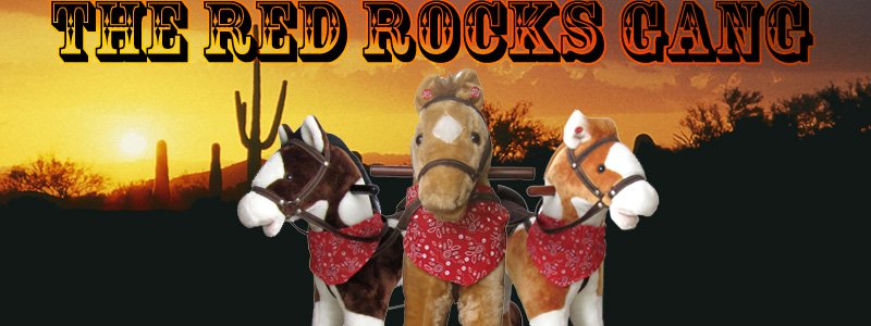 Tex and the Red Rocks rocking horses Gang 