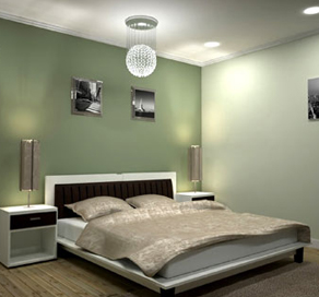 Fibre Optic Crystal Chandeliers UK bedroom