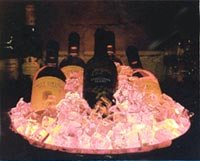 Fibre optic lit champagne bucket