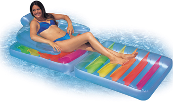 Intex folding inflatable pool lounger