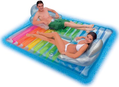 Intex double fun inflatable pool lounger