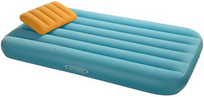 intex kids single air bed blue