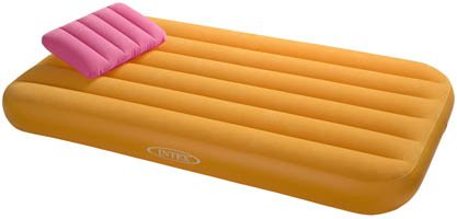 intex kids single air bed yellow