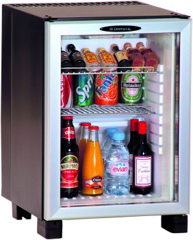 RH439LDAG with glass door and anthracite body mini fridge