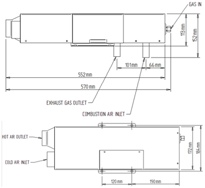 Propex HS2000E caravan heater diagram