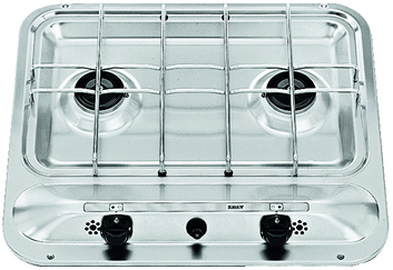 SMEV PI909 2 burner caravan hob with piezo and safety ignition