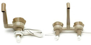 Beige Comet Novo single and mixer taps caravans and motorhomes