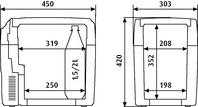 Waeco Tropicool TC21 dimensions