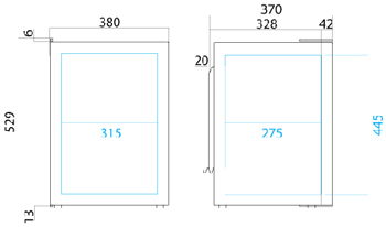 Vitrifrigo C42l motorhome fridge dimensions