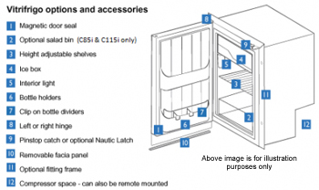 Vitrifrigo C50i accessories