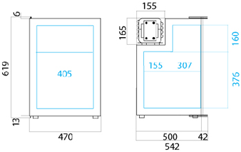 C90i fridge dimensions