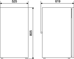 Waeco CR1X40 dimensions