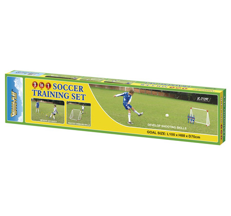 3in1 football goal training set box