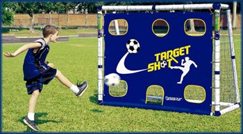 Kids football childrens goal posts target shot