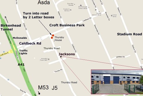 Jacksons Leisure Supplies Map