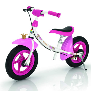 Kettler Sprint Air Princess learner balance bike pink and white girls bike