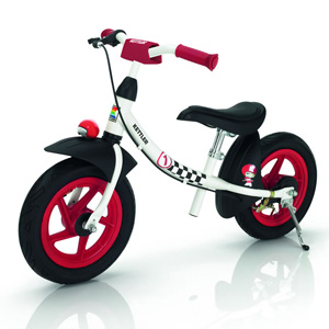 Kettler Sprint Air Racer learner balance bike black and red boys bike