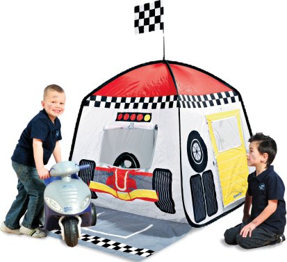 Kids F1 Pit stop children's pop up tent