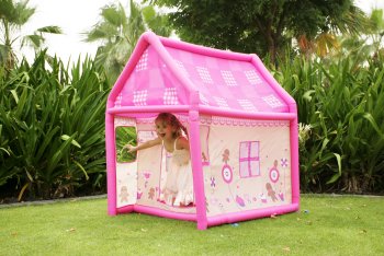 Girls inflatable toy airflow pop up playhouse childrens house