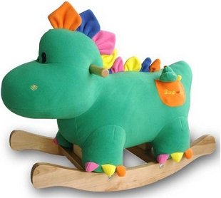 Plush Rocking Horse Dinosaur