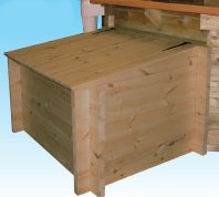deluxe wooden swimming pool filter enclosure