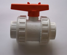 Double Union Ball Valve, Heavy Duty ABS Fitting