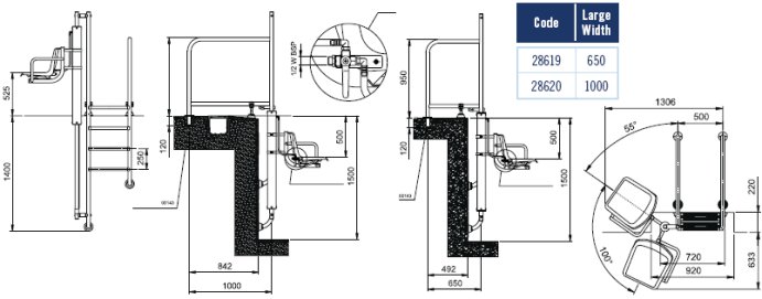 Disabled Access Hydraulic Chair Lift Diagram