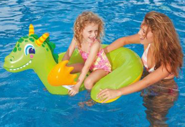 Dragon swimming pool ride on Intex