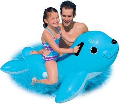Swimming pool inflatable sea lion