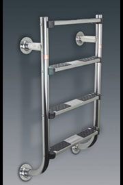 Split/Underwater Swimming Pool Ladders - Flanged Top & Bottom