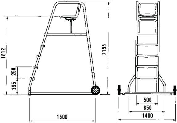 Swimming Pool Lifeguard Chair Diagram